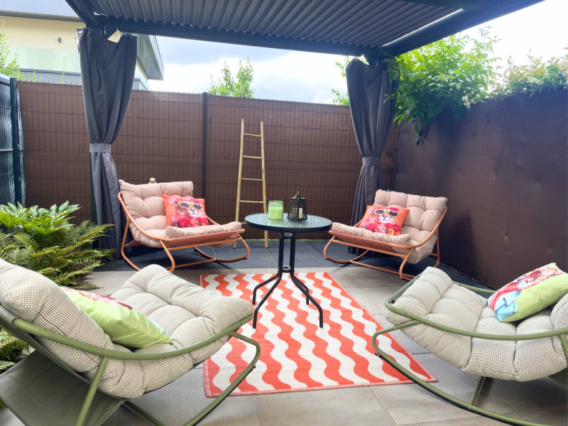 Notre salon de jardin prêt pour l'été